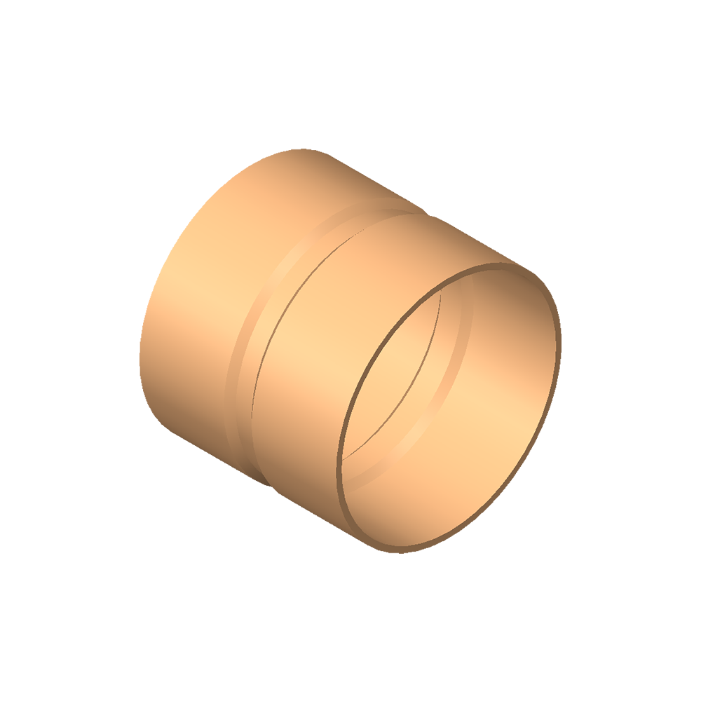 Lötmuffe aus Kupfer